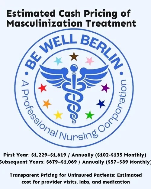 Gender-Affirming Care & Transgender HRT in Beverly Hills 4 Transparent pricing for masculinizing hormone therapy